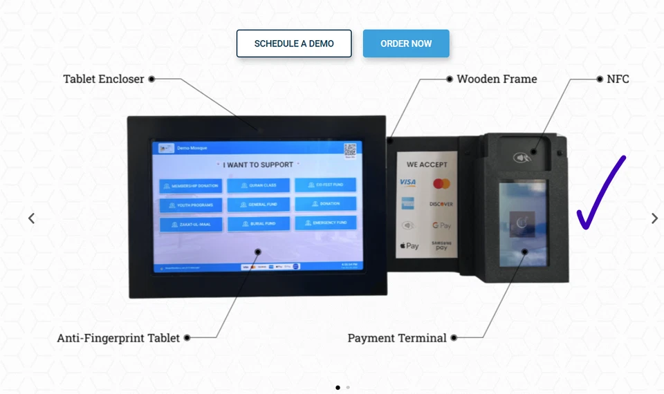 Stripe BBPOS WISEPOS E Payment Reader Wall Mount - Image 3